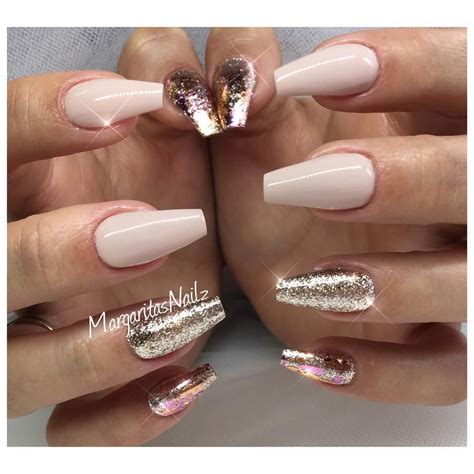 nude nails coffin|19 Stylish Nude Coffin Nails You Can Copy